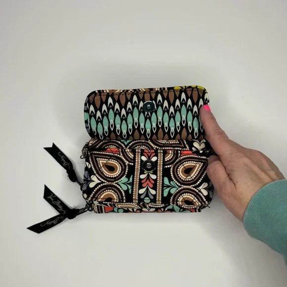 Vera Bradley Floral Patterned Crossbody Mini Bag with Chain Strap - Picture 8 of 12